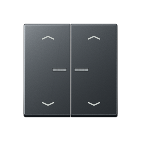 Клавиша для KNX кнопки, 1 группа, с окошком, символы стрелки термопласт матовый антрацит