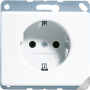 Штепсельная розетка SCHUKO с защитой от детей 16A 250V~ черная