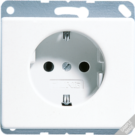 Штепсельная розетка SCHUKO с защитой от детей 16A 250V~ черная