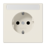 Штепсельная розетка SCHUKO 16A, 250V~ с полем для надписи слоновая кость