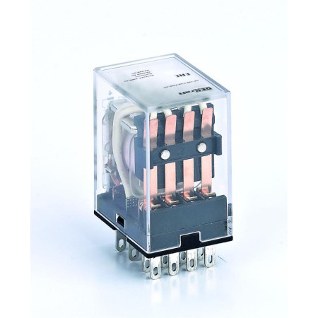 Промежуточное реле 4 конт. с LED инд. 5А 12В DC ПР-102