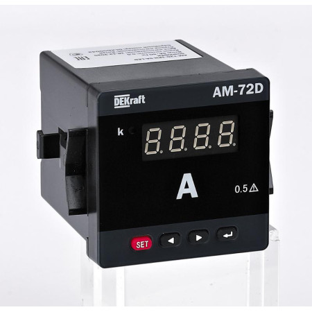 Амперметр цифровой 96x96мм трехфазный, вход 1А, выход DO, LED-дисплей АМ-96D