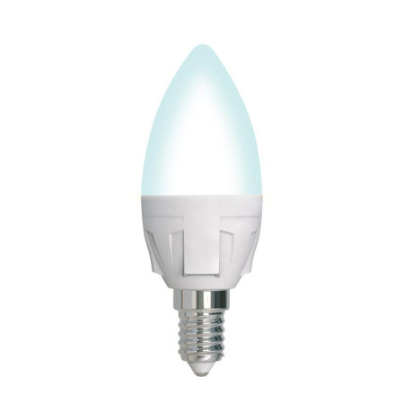 Лампа светодиодная LED-C37 7W/4000K/E14/FR/DIM PLP01WH LED, димм.. «свеча», мат, серия Яркая, пр-во Россия, 4000К .