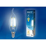 Лампа светодиодная LED-CW35-6W/NW/E14/CL GLA01TR LED. "свеча на ветру", прозр серия Air. 4000K