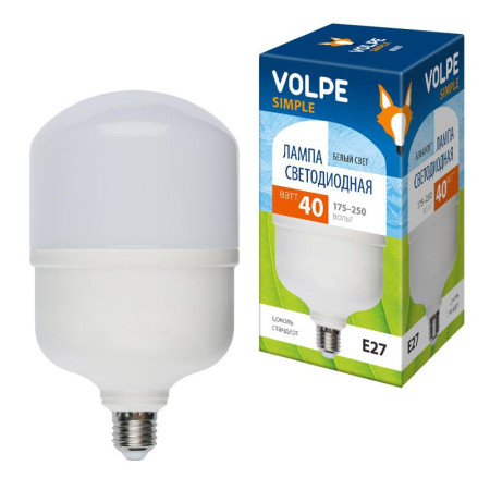 Лампа светодиодная LED-M80-40W/NW/E27/FR/S LED. мат.4000К Серия Simple.