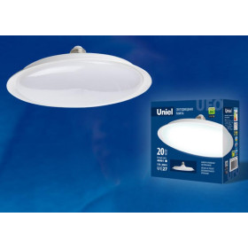 Лампа светодиодная LED-U165-20W/6500K/E27/FR PLU01WH LED мощная. «UFO», мат.. Дневной 4000К