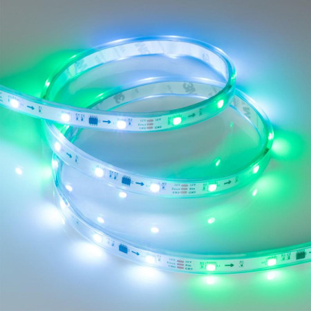 Светодиодная лента герметичная SPI-P-B30-12mm 12V RGB-PX3 (7.2W/m, IP66, 5060, 5m) (Arlight, бегущий огонь)