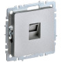 BRITE Розетка компьютерная RJ45 кат.6 РК11-БрА алюминий