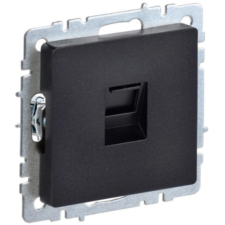 BRITE Розетка компьютерная RJ45 кат.6 РК11-БрЧ черный