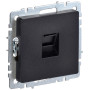 BRITE Розетка компьютерная RJ45 кат.6 РК11-БрЧ черный