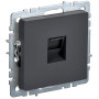 BRITE Розетка компьютерная RJ45 кат.6 РК11-БрГ графит