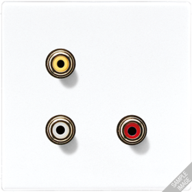 2x Cinch Audio (RCA) / Composite Video