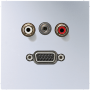 2x Cinch Audio (RCA) / Stereo Jack (TRS 3.5 mm) / VGA