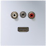 2x Cinch Audio (RCA) / Stereo Jack (TRS 3.5 mm) / HDMI
