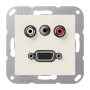 2x Cinch Audio (RCA) / Stereo Jack (TRS 3.5 mm) / VGA