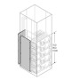 Перегородка боковая H800мм D900мм