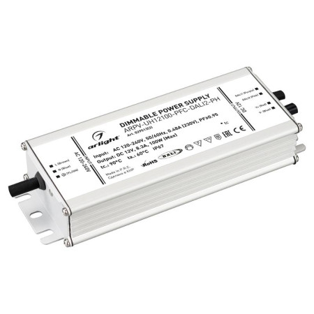 Блок питания ARPV-UH12100-PFC-DALI2-PH (12V, 8.3A, 100W)