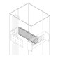 Разделитель верт.ячейки H100мм D500мм