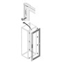 Дверь стек.IP40 36DIN H2000мм W1000мм