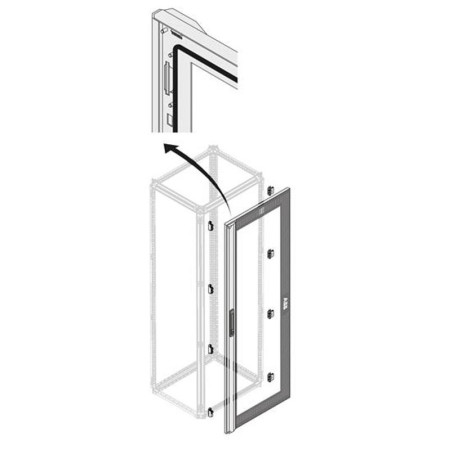 Дверь стек.IP65 12 DIN H2000мм W400мм
