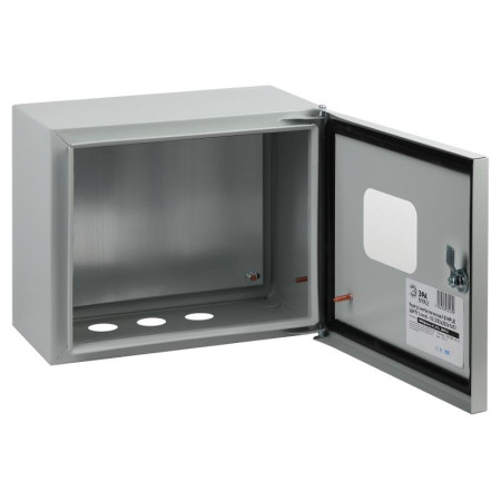 Щит с монтажной панелью металлический ЩМПг (окно)-02 IP54 (250х300х175) SIMPLE