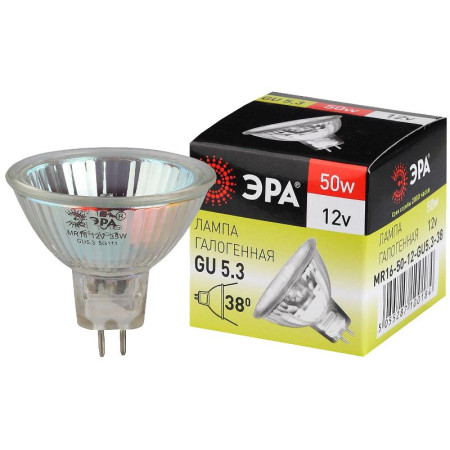 Лампа светодиодная GU5.3-MR16-50W-12V-CL (галоген, софит, 50Вт, нейтр, GU5.3) (10/200/4800)