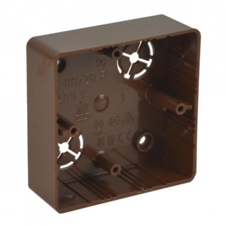 Коробка распределительная LK 80X28R / 1 (SD) 81х81х28 мм (Цвет Светлое дерево)