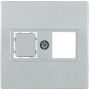НK45-1-БС Накладка комп. RJ45 Cat5e/6 BOLERO серебряный