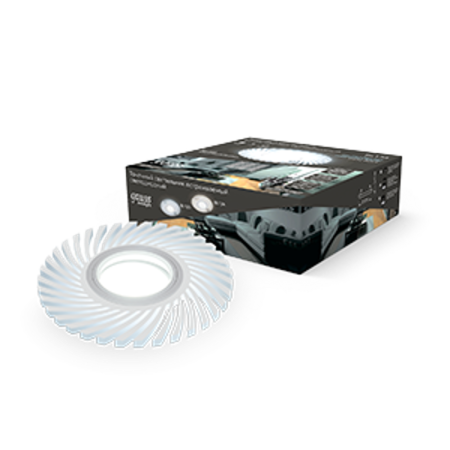 Светильник точечный встраиваемый Backlight BL133 Кругл./узор. Белый, Gu5.3, 3W, LED 4000K