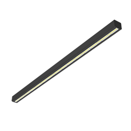 Cветильник светодиодный Mercury LED Mall 1460*66*58 мм опал 44W 4000К RAL9005 черный муар