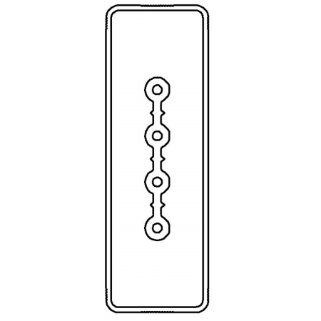 Секция прямая 1+0 точек отвода L1000мм, Cu, 4P, 25A
