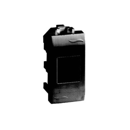 Компьютерная розетка RJ-45. кат.6 (разъем AMP). черная. 1мод.