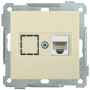 BOLERO кремовый Розетка компьютерная RJ45 Cat6 РК11-1-Б