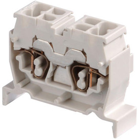 Клемма DS2,5/10.4L пруж. 2.5мм.кв. серая, мини, DIN3