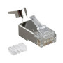 Разъем под витую пару PLUG-8P8C-UV-C6-TW-SH-10 RJ-45(8P8C)к6/6A(50 µ"/ 50м.д),экр,ун(д.одн.и мн.каб),д.тол.ж1.35-1.5мм(с об)(10ш