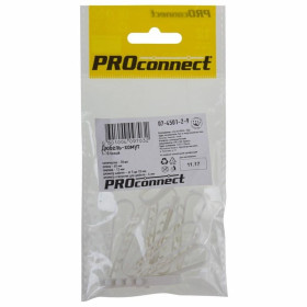 Дюбель-хомут 5-10 белый (10 шт.) PROCONNECT