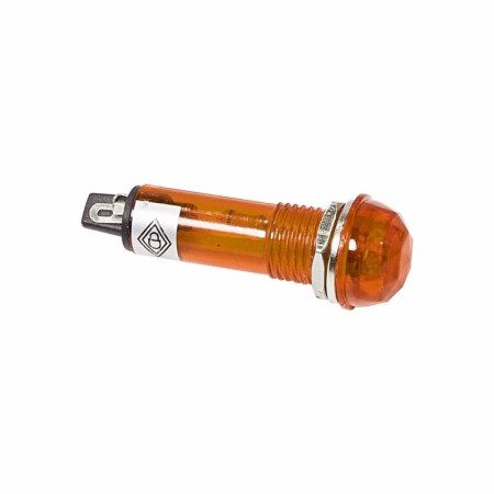 Индикатор ГРАНЕНЫЙ Ø10.2 220V желтый