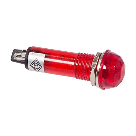 Индикатор ГРАНЕНЫЙ Ø10.2 220V красный