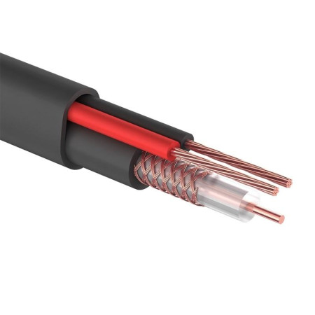 Кабель КВК-П-2 +2x0,50 кв мм (Cu/Cu) черный (бухта 200 м) PROconnect