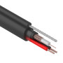 Кабель КВК-П-2+2x0,75 мм², +ТРОС (Cu/Cu) черный (бухта 305 м)