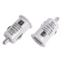 Автозарядка в прикуриватель USB (АЗУ) (5 V, 1000 mA) белая