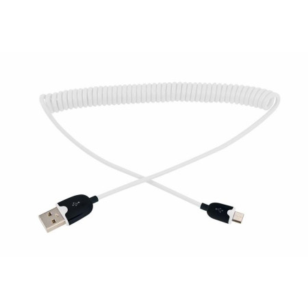 USB кабель универсальный microUSB шнур витой 1,5 м белый