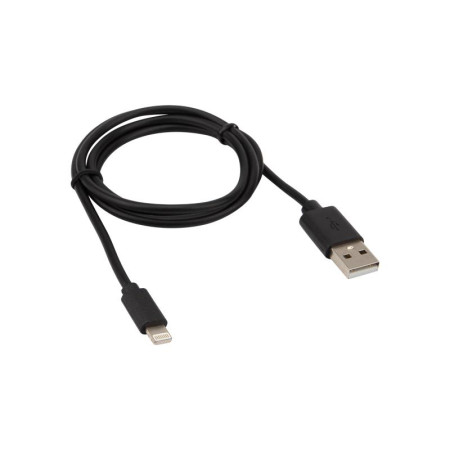 USB кабель для iPhone 5/6/7 моделей шнур 1 м черный