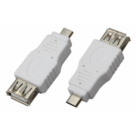 Переходник гнездо USB-A (Female)-штекер microUSB (Male)