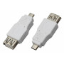 Переходник гнездо USB-A (Female)-штекер microUSB (Male)