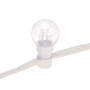 Гирлянда LED Galaxy Bulb String 10м, белый КАУЧУК, 30 ламп*6 LED ЖЕЛТЫЕ, влагостойкая IP65