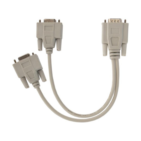 Переходник штекер VGA - 2 гнезда VGA, провод