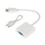 Переходник штекер HDMI - гнездо VGA, провод + шнур стерео 3,5 мм