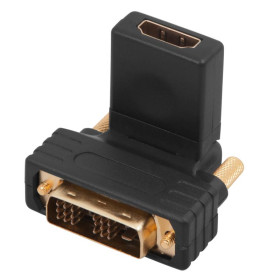 Переходник штекер DVI-D - гнездо HDMI, поворотный