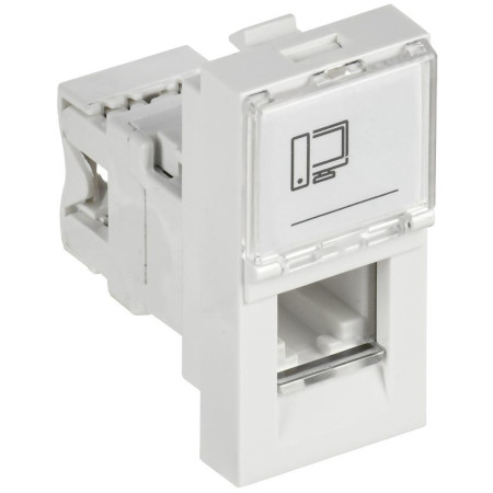 PRIMER РКИ-10-00-П-6 Розетка RJ45 кат.6 (1 модуль) белая